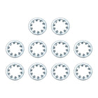 10Pcs 5/8 Internal Tooth Lock Washer, Zinc-Plated Carbon Steel Multi-Tooth Star Washer Locking Fastener, Silver Tone
