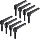 8pcs Lever Adjustable Handles M8 x 40mm Metric Male Thread, Level Clamping Handle Hand Stud Knobs Rotating Screw Handles Bolts with Locking Lever, Black