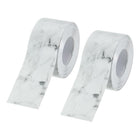 2Pcs 1.5in X 10.5Ft Marble Grey Caulk Strip PVC Waterproof Self Adhesive, Kitchen Caulk Sealant Tape, Decorative Sealing Trim for Toilet Base, Floor, Molding and Sealant Tape