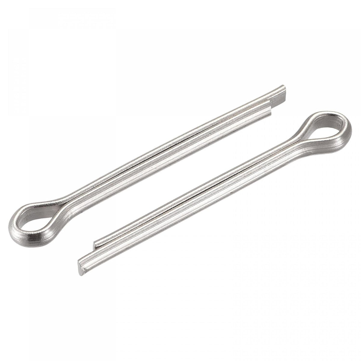 Split Cotter Pin, 4mm x 45mm Stainless Steel Clip Fastener Fitting for Automotive, Mechanics, Silver Tone, 5Pcs