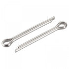 Split Cotter Pin, 4mm x 45mm Stainless Steel Clip Fastener Fitting for Automotive, Mechanics, Silver Tone, 5Pcs