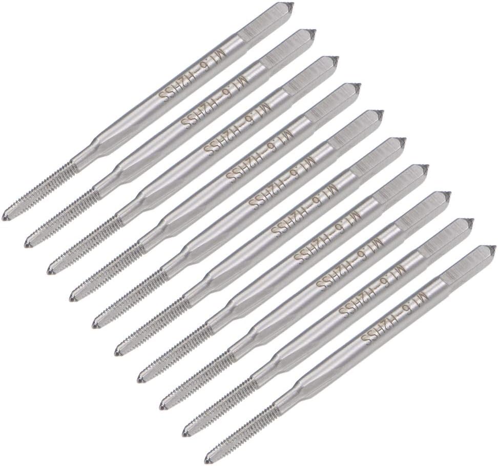 Metric Machine Tap M1.6 Thread 0.35 Pitch High Speed Steel Screw Taps Micro Threading Tapping Tool 10pcs