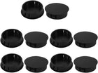 10pcs 35mm Dia Black Plastic Tubing Plug Door and Window Locking Hole Plugs
