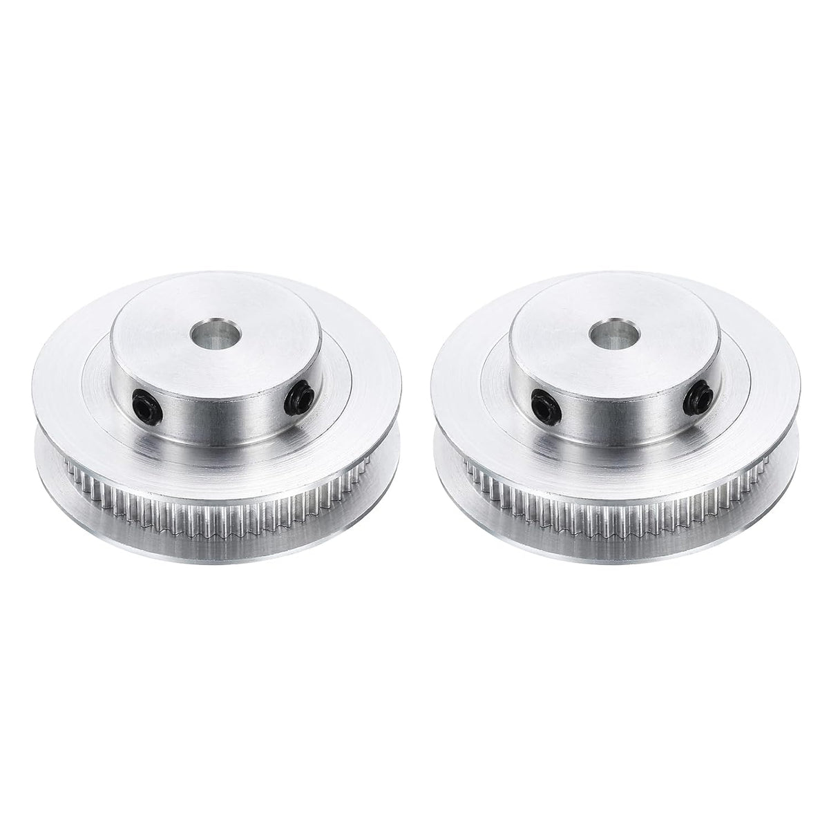 2Pcs GT-2 Pulley Synchronous Wheel 60 Teeth 6mm Bore, Fit with 6mm Width Belt, Aluminum Alloy Timing Pulley Wheel for 3D Printer, CNC Machine