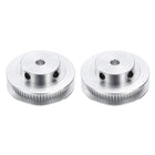 2Pcs GT-2 Pulley Synchronous Wheel 60 Teeth 6mm Bore, Fit with 6mm Width Belt, Aluminum Alloy Timing Pulley Wheel for 3D Printer, CNC Machine