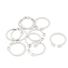 External Circlip Retaining Shaft Snap Clip Rings 21mm 10pcs