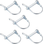 Shaft Locking Pin w Ear - 6mm x 40mm Coupler Pin for Farm Trailers Wagons Lawn Garden in Arch Round 5Pcs