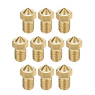 10pcs 3D Printer Nozzle,Brass V6 Nozzle 0.6mm,Extruder Print Head for Filament 1.75mm V5-V6 M6 3D Printer