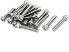 M6 x 35mm Thread 304 Stainless Steel Hex Socket Head Cap Screw Bolt DIN912 18pcs