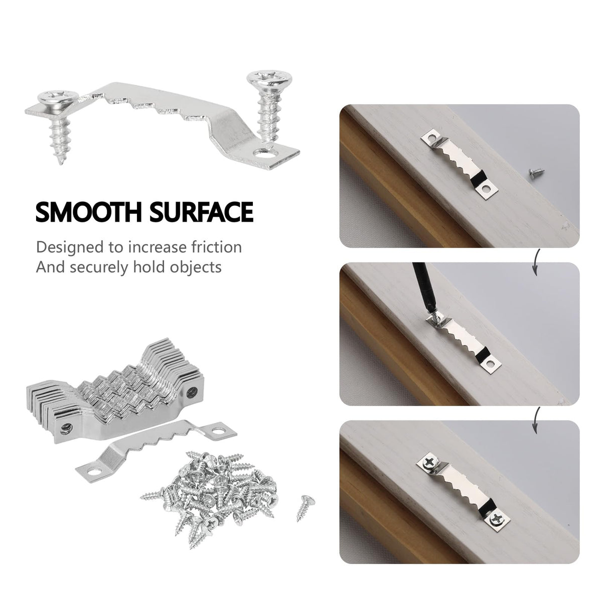Picture Hanging Wire Kit D Rings Picture Hardware with Screws