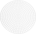 20Pcs Plastic Mesh Canvas Sheets, 4.9" Circle Mesh Mat for Embroidery, Knit Crochet, Craft Projects, Bag Making, Home Decoration, White