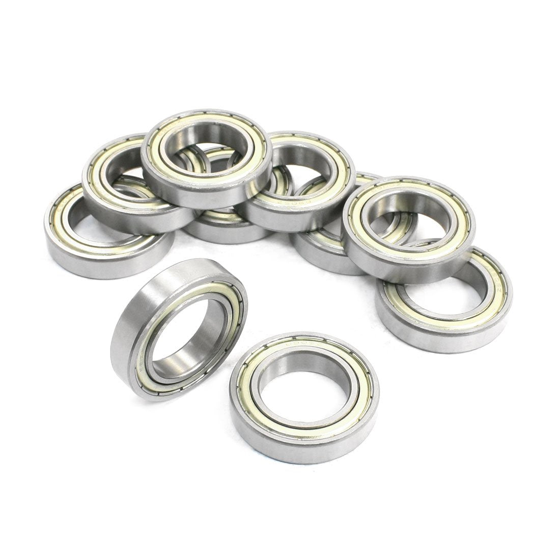 10Pcs 6905Z Sealed Deep Groove Rillenkugellager Ball Bearing 25x42x9mm Silver Tone