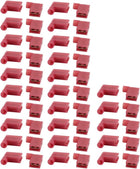 50Pcs Flag Crimp Terminals Female Nylon Fully Insulated Wire Connectors Red