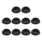 10pcs Hole Plug 1 Inch (25mm) Button Plugs Fit for 22mm Hole, Snap in Locking Hole Tube Plug Silicone Tube Waterproof Plug Tube Plug, Black