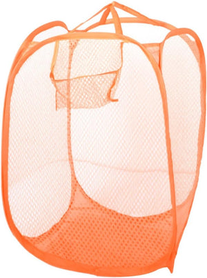 Nylon Meshy Foldbar Tidy Tøjopbevaringspose Skab Orange