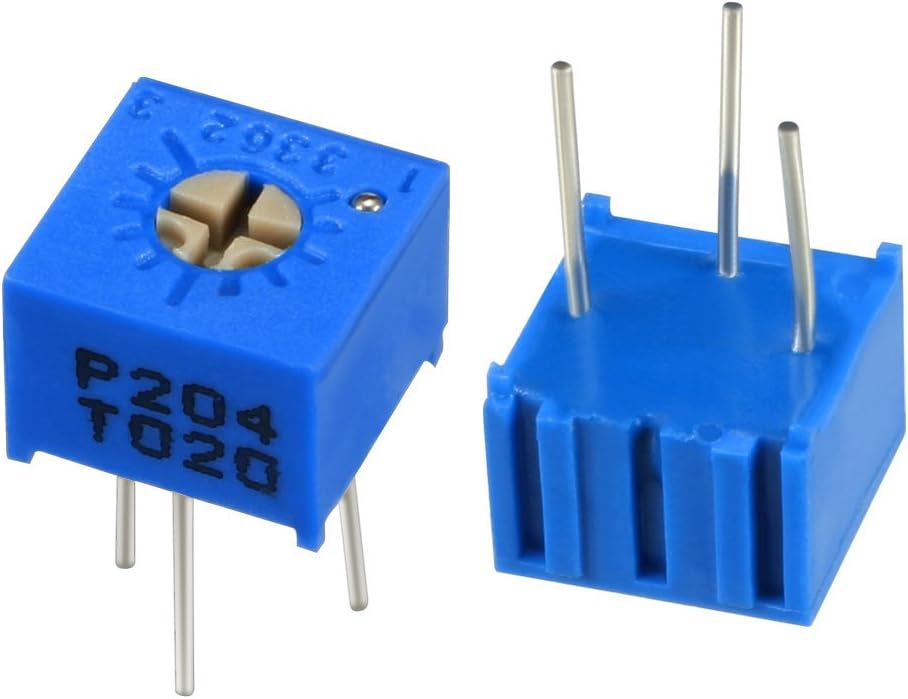 Resistors 200K Ohm Top Adjustment Horizontal Cermet Potentiometer 2 Pcs