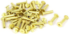 5mmx20mm Brass Plated Chicago Screws Binding Posts Docking Rivet 30pcs
