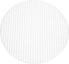 10Pcs Plastic Mesh Canvas Sheets, 6.9" Circle Mesh Mat for Embroidery, Knit Crochet, Craft Projects, Bag Making, Home Decoration, White