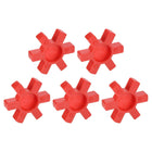 5pcs Inserimento di Cuscinetto di Masticatura L90, Inserimento Centrale di Cuscinetto di Masticatura Rigido Flessibile in Uretilene per Cuscinetto di Masticatura L, Set di Cuscinetto di Masticatura L-Jaw, Rosso