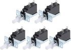 Push Button Switch 5A 250V SPST 2 Pin 1 Position Self-Locking White 5pcs