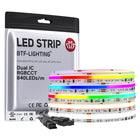 LinkMejor 16.4FT WS2811 Dual IC Corse RGBCCT DC24V COB Cinta LED Luci