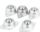 Ball Transfers Unit 14mm Dia Carbon Steel Flange Mounted Conveyor Roller Bearings 5pcs