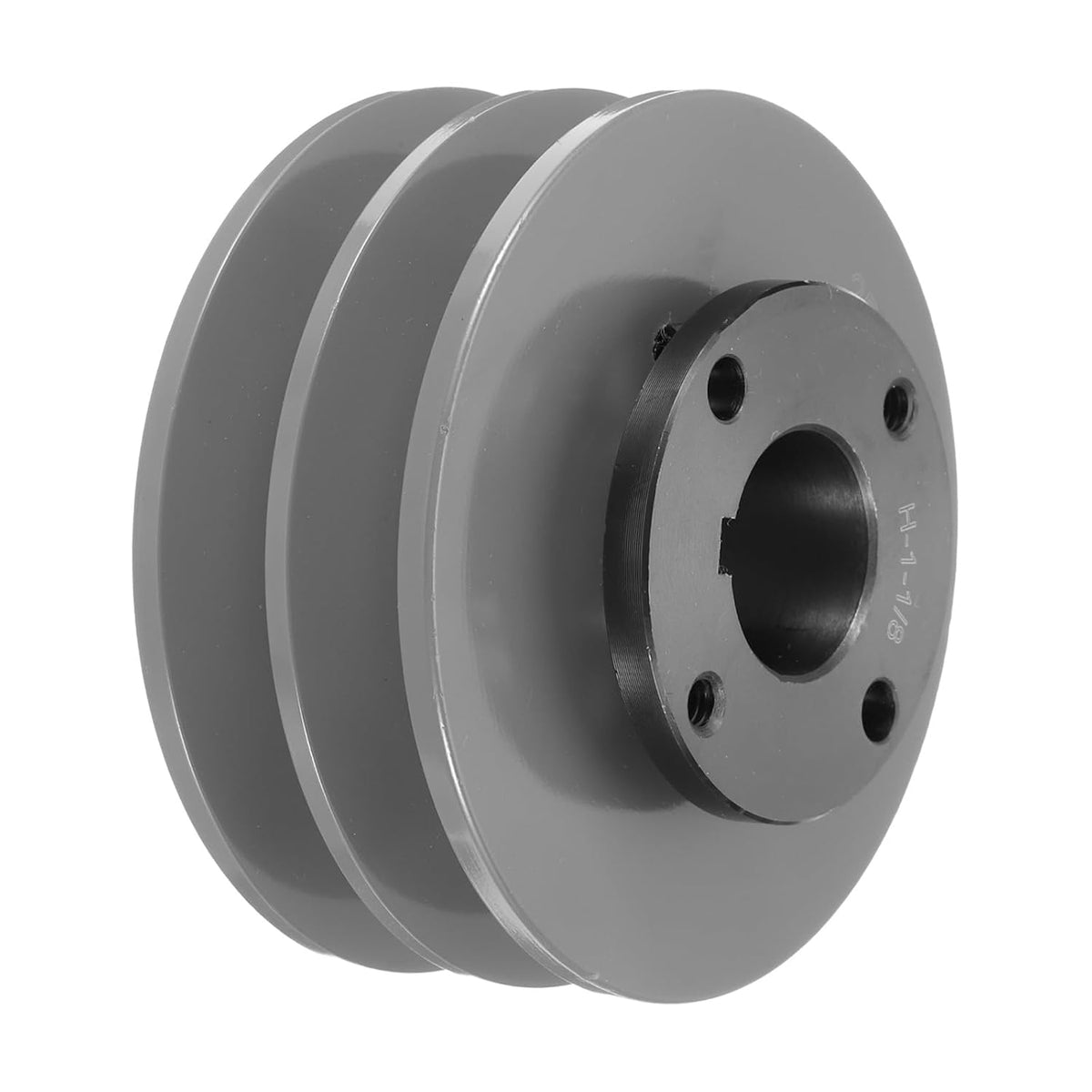 2BK45H 1-1/8 V-Belt Sheave 1-1/8"Bore 4.25"OD Double Groove Web Sheave Bored-to-Size Sheave, Cast Iron, Belt Section for 3L or B Belt