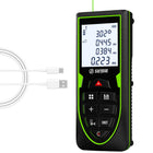 Green Laser Distance Measure USB-C Rechargeable Live XY Angle Sensor 196FT