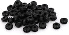 3mm Inner Dia Electrical Wire Cable Rubber Wiring Grommet Black 50pcs