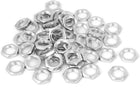 M10x0.75x3mm Zinc Plated Hex Nuts Fastener 50pcs for Screws Bolts