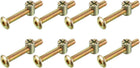 M6x45mm Furniture Bolt Nut Set Hex Socket Screw with Barrel Nuts for Beds Headboards Chairs 8 Sets