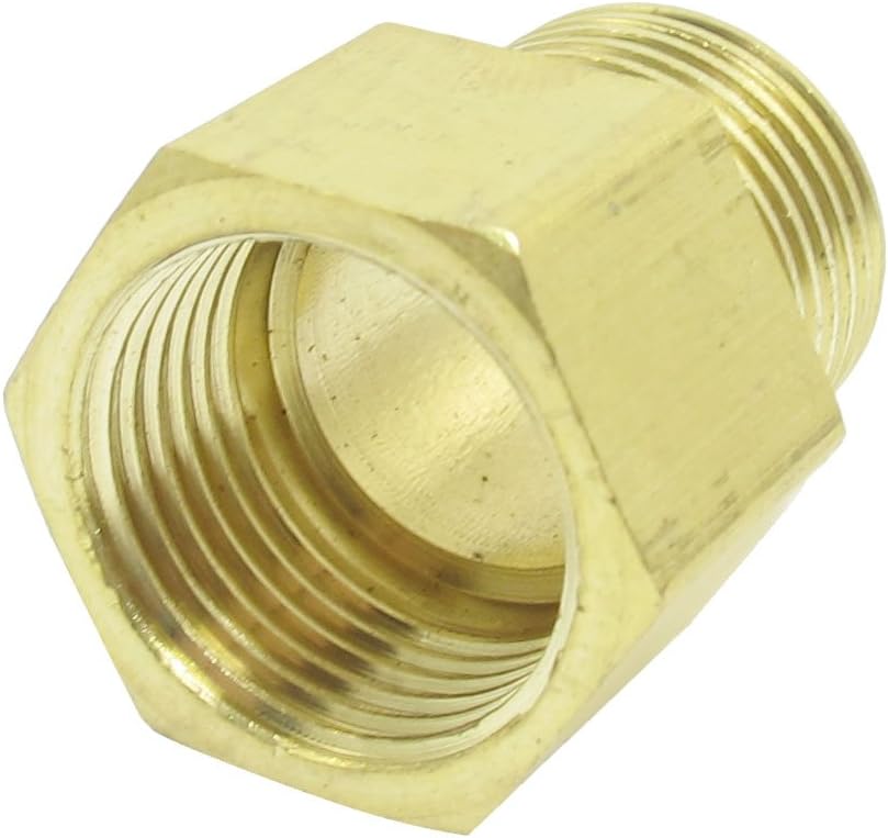 3/8" x 3/8" PT Thread Male to Female Hex Bushing Tube Fittings Straight Adapter