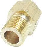 1/8" PT x 1/8" NPT Thread Brass Straight Hex Nipples Pipe Reducer Connector