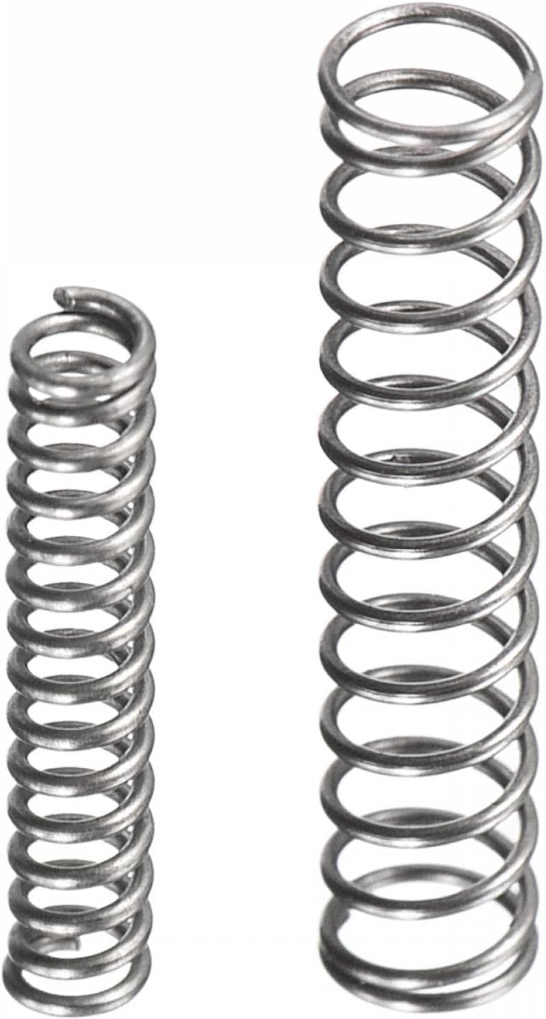 Compression Springs - 0.3x2x10mm/0.3x3x15mm Small Wire Spring Steel Coil Extended Compressed Springs, Pack of 20
