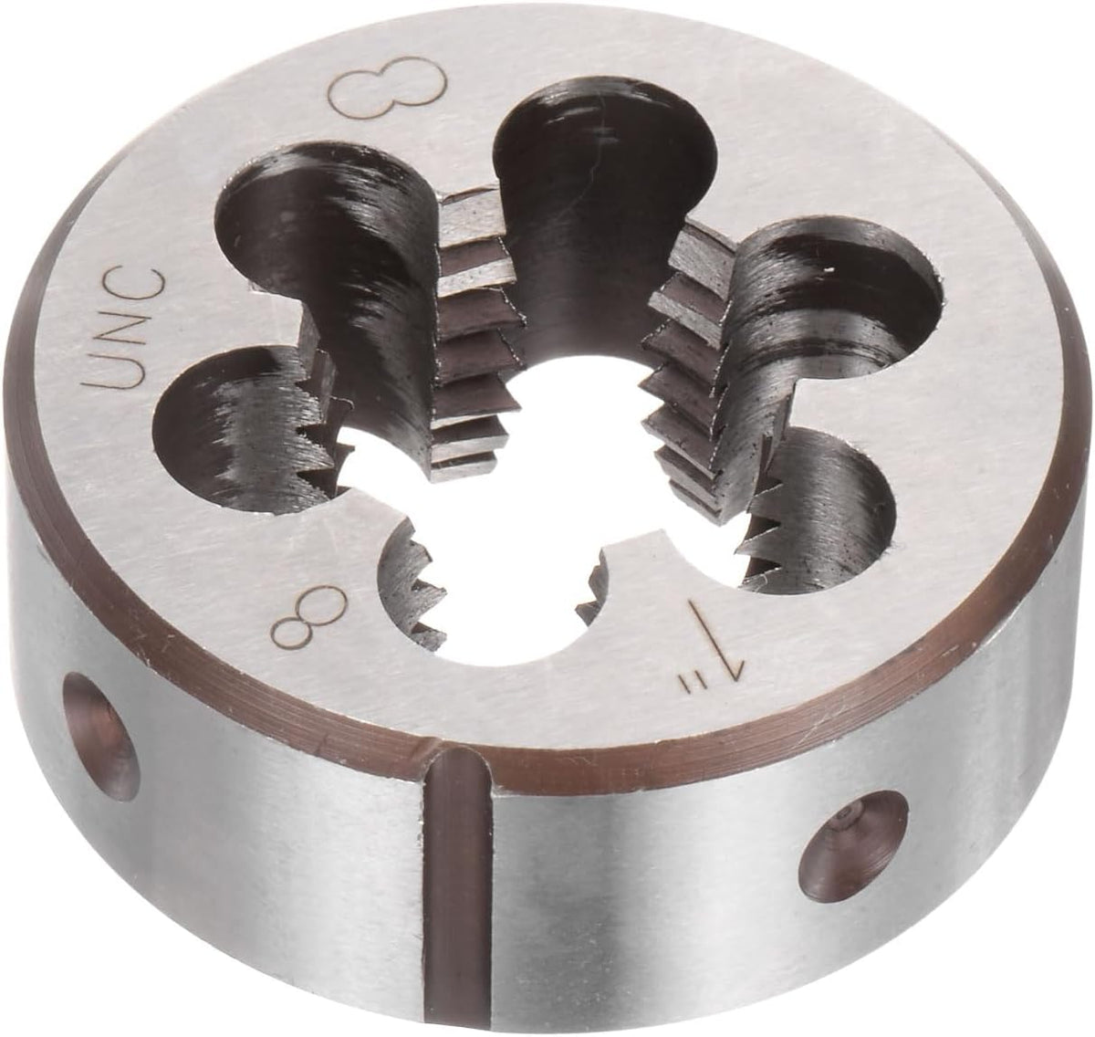 Round Threading Dies, 1-8 UNC Thread (Right Hand), Alloy Tool Steel Screw Cutting Die Repair Tool
