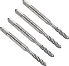 4pcs Spiral Flute Thread Taps 5-40 UNC 2B Machine Threading Tap Bit, Uncoated Screw Tapping Repair Tool, M2 High-Speed Steel (HSS)