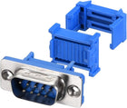 IDC D-Sub Ribbon Cable Connector 9-pin 2-Row Male Plug IDC Crimp Port Terminal Breakout for Flat Ribbon Cable Pack of 20