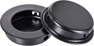 Pemopang Kunci Pemadam Tangan, 6pcs 25mm/0.98" Diameter Lintasan, Pemopang Pintu Kisi Rata, Hitam