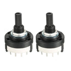 1P12T 1 Pole 12 Throw Single Deck Band Channel Rotary Switch Selector 2pcs