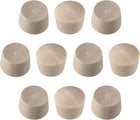 Wood Button Top Plugs 3/8 Inch Cherry Hardwood Furniture Plugs 9/25 Inch Height 50 Pcs