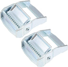2Pcs Zinc Alloy Cam Buckle Lock Silver Tone for 1.5" Tie Down Strap