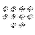 Compression Spring - 1.2mm Wire Dia, 15mm OD, 15mm Free Length Spring Steel Extension Spring,Black,10Pcs