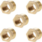 Brass Threaded Pipe Fitting G1/4 Male X G1/8 Female Hex Bushing Adapter 5pcs