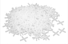 Wall Floor Tile Plastic Cross Spacer 2.5mm White 500pcs