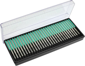 30 Pcs 2.5mm Cylindrical Nose Grinding Diamond Mounted Point