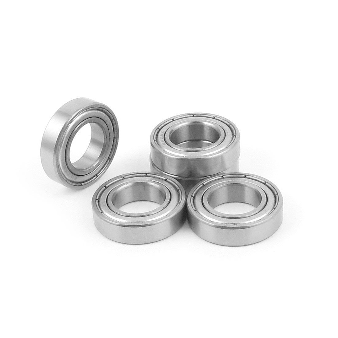 Metal Shielded Deep Groove Radial Ball Bearing 6902Z 15x28x7mm 5pcs