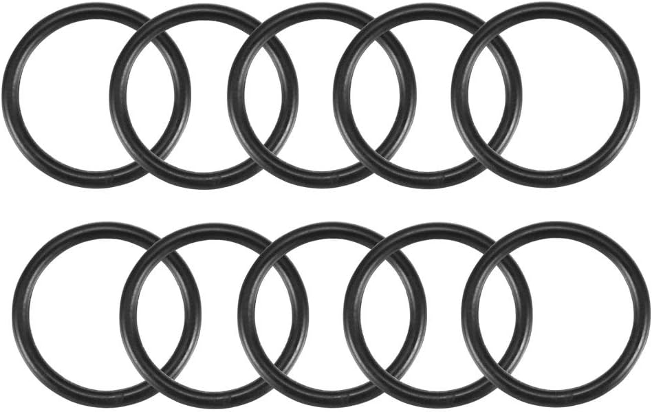 Nitrile Rubber O-Rings, 20mm OD 16mm ID 2mm Width, Metric Sealing Gasket, Pack of 10