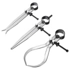 3pcs Spring Outside Inside Caliper Divider 6" Stainless Steel Adjustable Spring Caliper Set Bent-Leg Straight-Leg for Wood Turning Lathe Projects