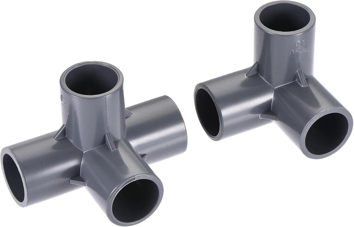 3-Way Elbow PVC Fitting 20mm Socket 10Pcs 4 Way 20mm Tee PVC Fitting Elbow 10Pcs