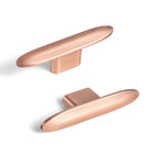 LinkMejor 6 Pack de Manijas de Gaveta de Caja en Cobre Brushed Manijas de Gaveta de Aleación de Zinc Sólida Accesorios de Cocina, Manijas de Gaveta Modernas de Hoyo Único/Tornillo, Manijas de Comodín, 1751HL-DD